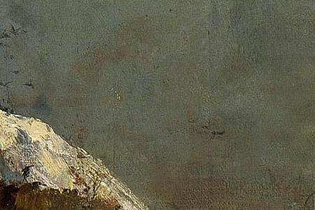 Фрагмент Зимний пейзаж с фермой вблизи Мартыновки