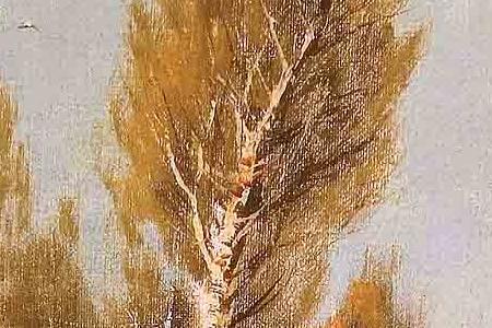 Фрагмент Зимний пейзаж.