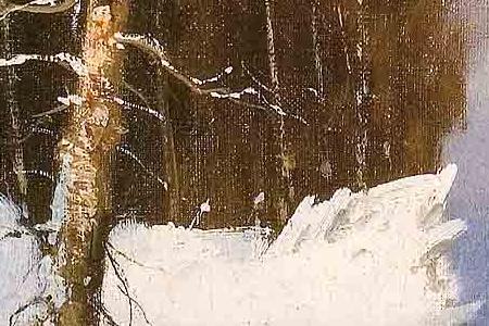 Фрагмент Зимний пейзаж.