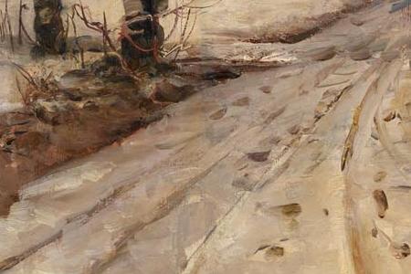 Фрагмент Зимнияя дорога