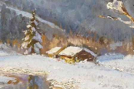 Фрагмент Зимняя сцена