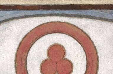 Фрагмент Знамя мира , дважды подписанное монограммами NR и MR