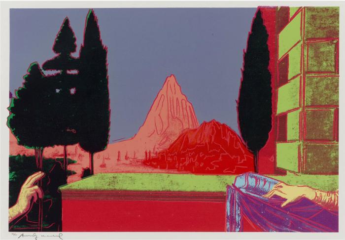 DETAILS OF RENAISSANCE PAINTINGS LEONARDO DA VINCI THE ANNUNC