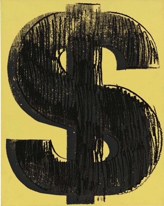 DOLLAR SIGN бежевый тон черный штрих