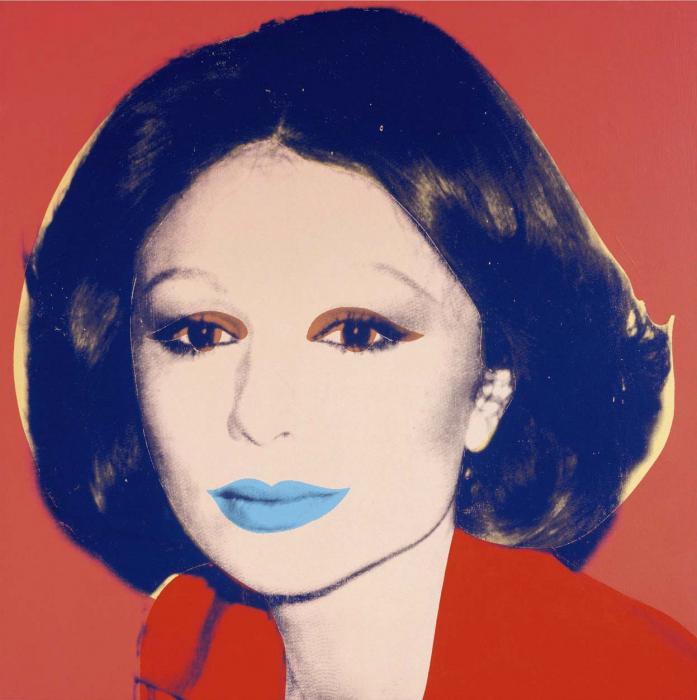 FARAH DIBA PAHLAVI (EMPRESS OF IRAN) розовый фон