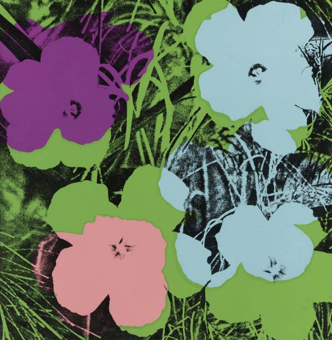 FLOWERS Розово голубые