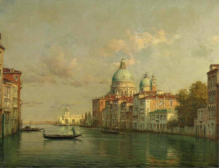 IEW OF THE GRAND CANAL WITH SANTA MARIA DELLA SALUTE