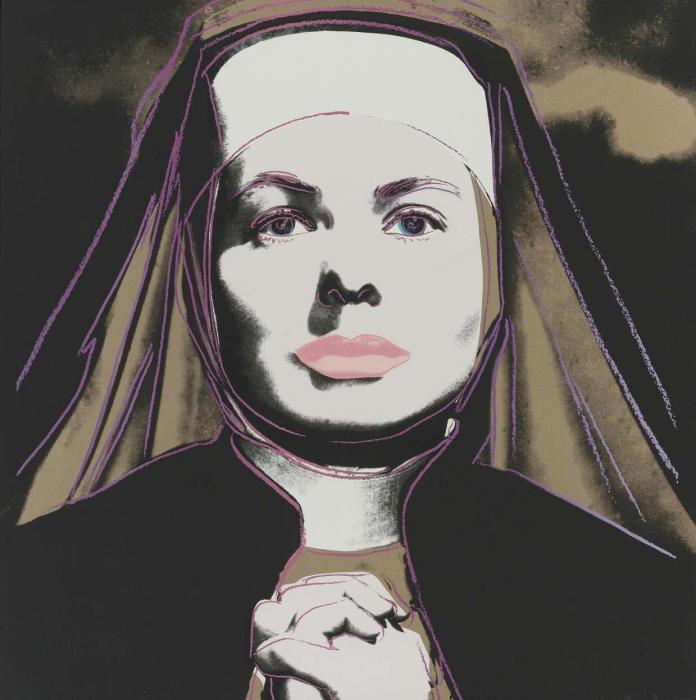 INGRID BERGMAN, THE NUN в черном
