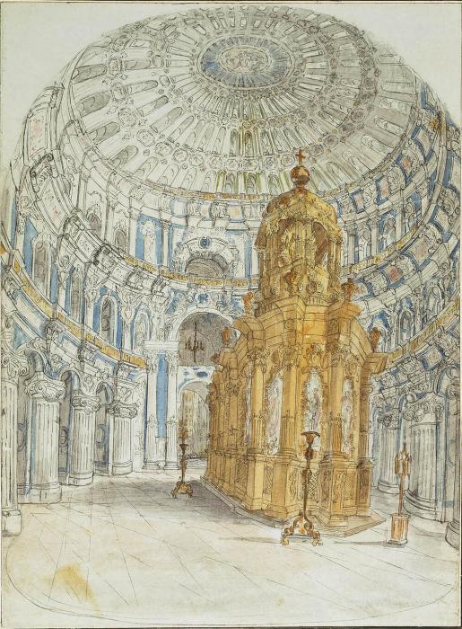 Интерьер храма Воскресения Христова в Новом Иерусалиме