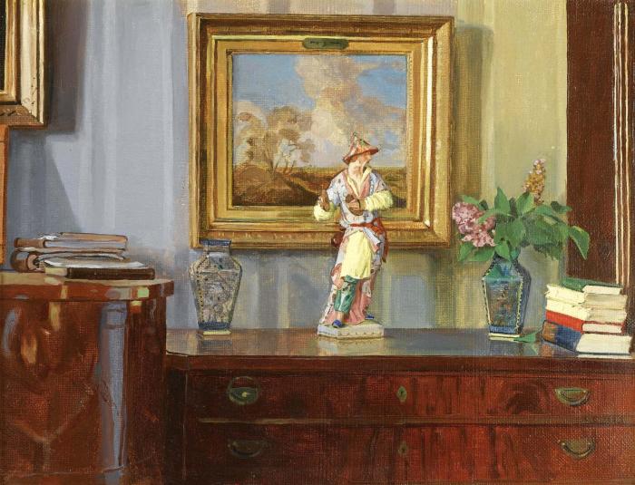 Интерьер с китайской фигуркой