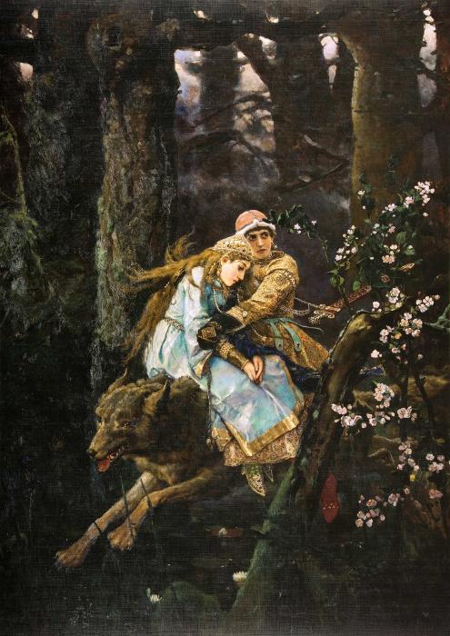 Иван-Царевич на сером волке. 1889.