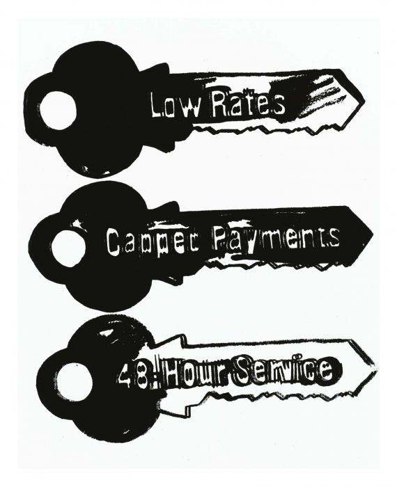 KEY SERVICE на белом фоне