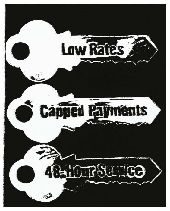 KEY SERVICE на черном фоне