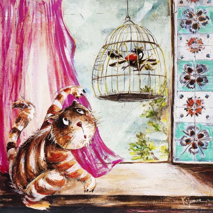 Кот и Попугай