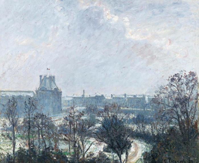 LE JARDIN DES TUILERIES ET LE PAVILLON DE FLORE EFFET DE