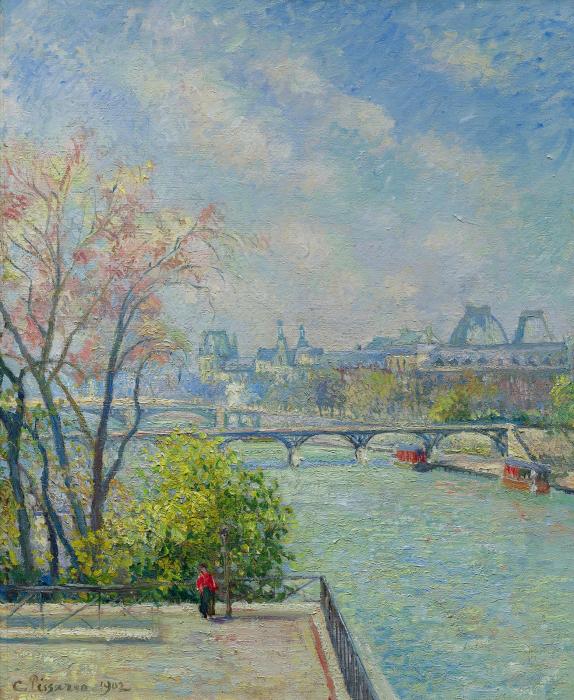 LE LOUVRE MATIN PRINTEMPS