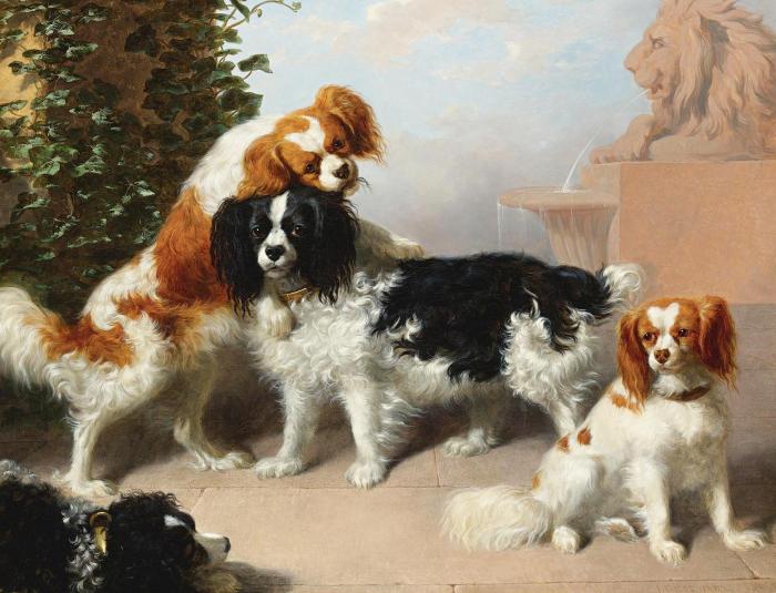 MR. J.  A. SANDILAND S KING CHARLES SPANIELS