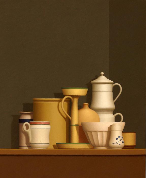 Натюрморт с бежевым чайником