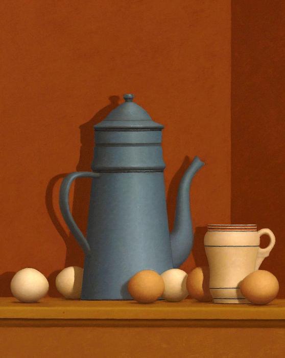 Натюрморт с серым чайником