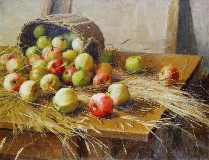 Натюрморт с яблоками
