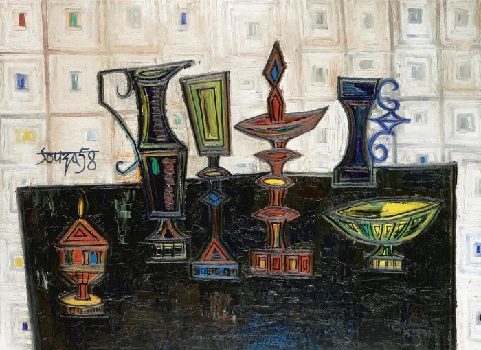 Наюрмор на темном столе