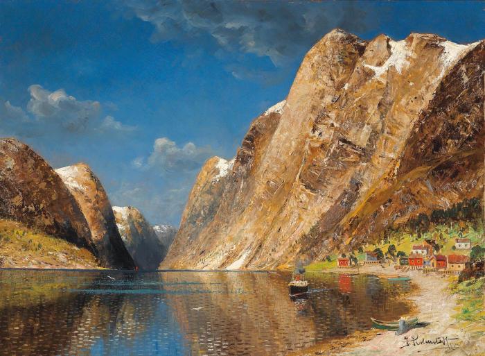 Озеро в Альпах