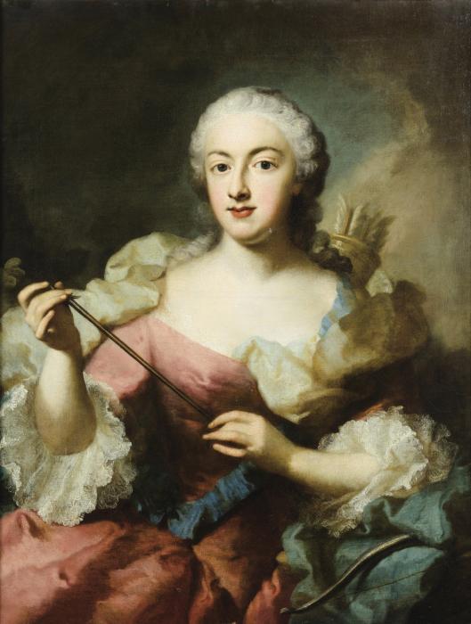 PORTRAIT DE DAME EN DIANE CHASSERESSE