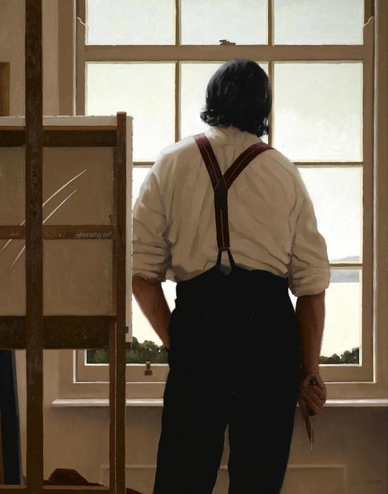 SELF PORTRAIT - HOMAGE TO FONTANA