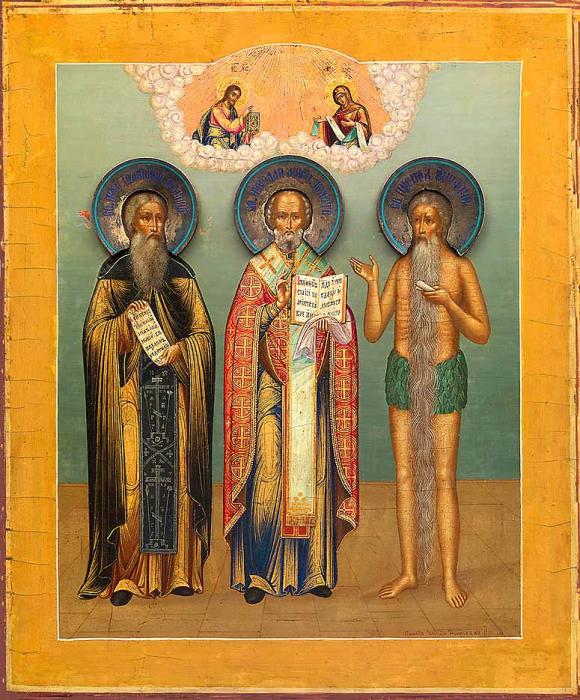 St Nicholas the Miracle Worker Ioannikiy and Onufriy the Great