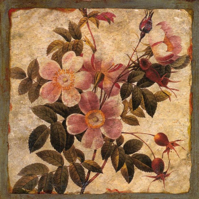 Старинная композиция из розовых цветов от Памелы