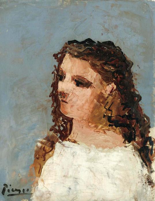 T TE DE FEMME DE PROFIL