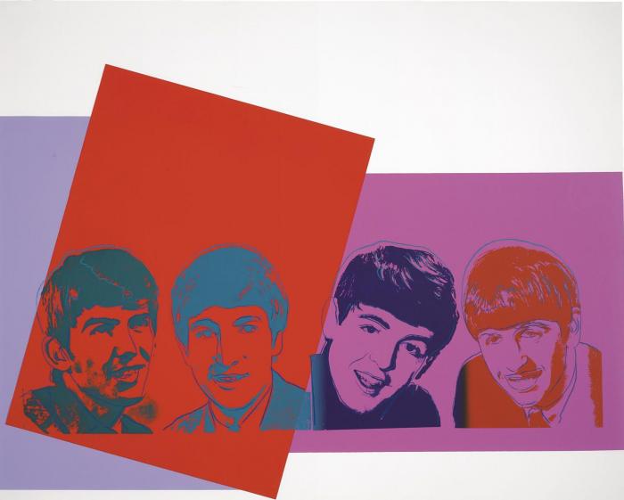 THE BEATLES красно пурпурная