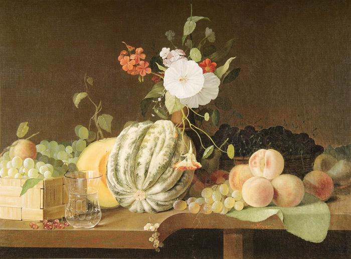 Цветы и фрукты.1855.