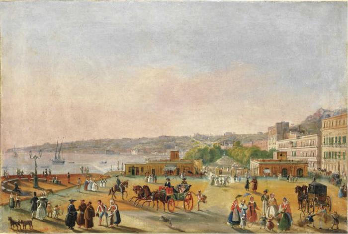 Вид Неаполя в солнечный день