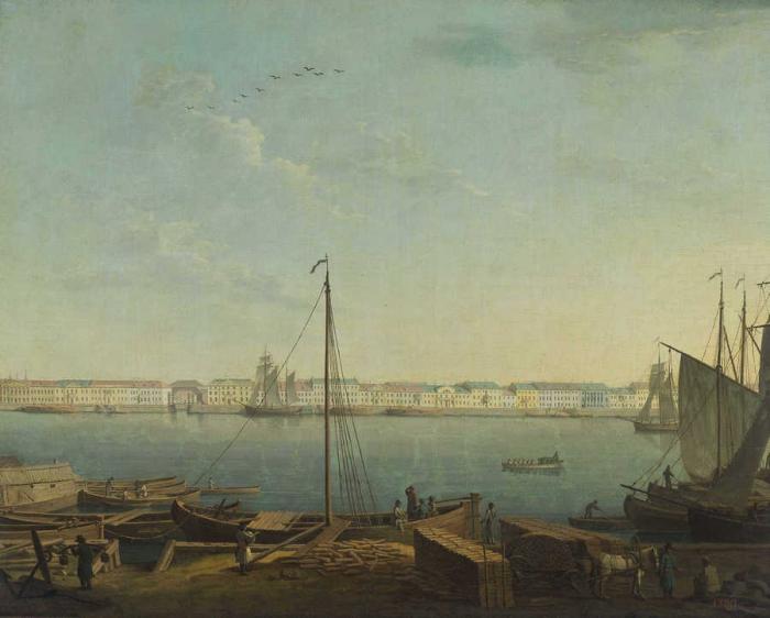 Вид Невы и Английской набережной