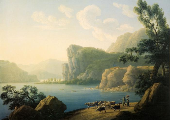 Вид реки в Сбири. 1817.