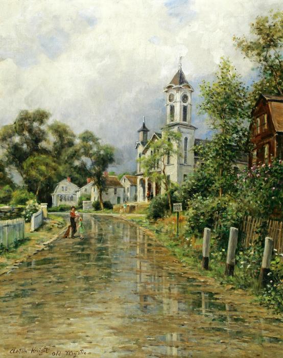 View of Old Mystic Connecticut