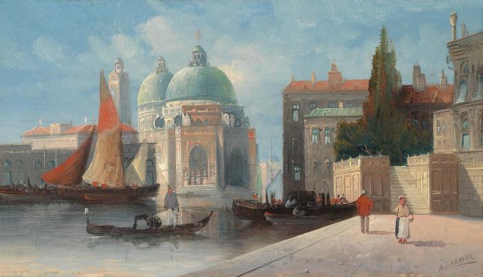 View of Santa Maria della Salute in Venice