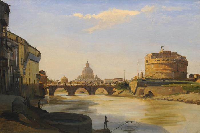 VIEW OF THE CASTEL SANT ANGELO ROME