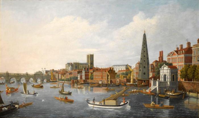 VIEW OF THE THAMES AT WESTMINSTER