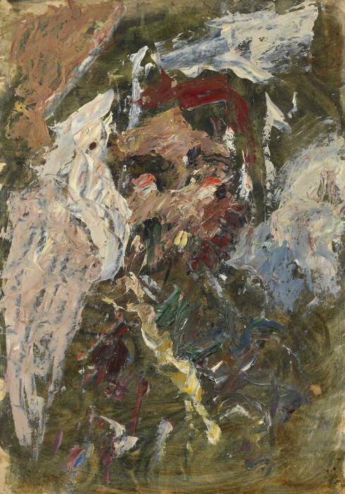 Женский портрет в болотно зеленых тонах